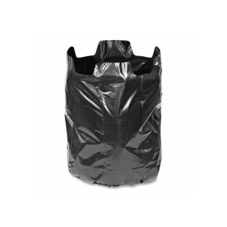 Pitt Plastics Contractor Bag, 60 gal, 3.0 mil, 37 in W x 53 in H, Black, Tie-Top Closure, 2PK 879-CB6030XK