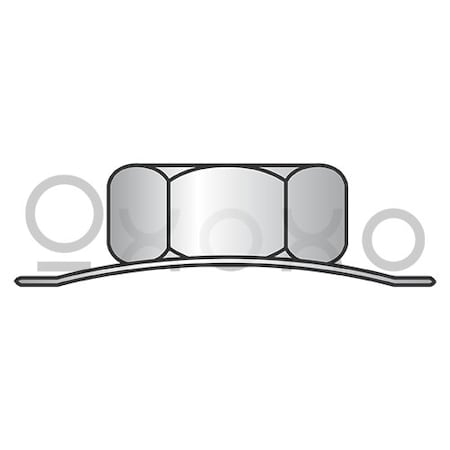 Oxoxo M5-0.8 Metric Conical K Keps Lock Nut A2 Stainless Steel Passivated, 1000PK 637902