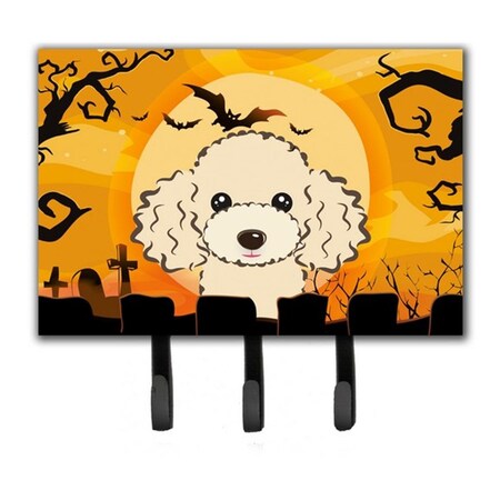 Carolines Treasures Halloween Buff Poodle Leash and Key Holder BB1816TH68