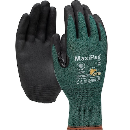 Boss Boss MaxiFlex Cut Seamless Knit Coated Gloves, XL, Reinforced Thumb, Knit Wrist Cuff, Nitrile Coating 34-8743T/XL