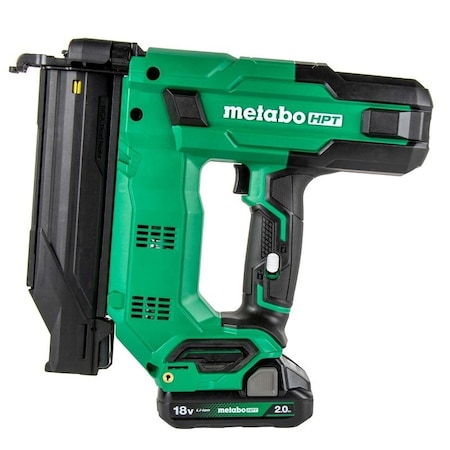 Metabo Hpt MultiVolt Series Nailer Kit, Battery Included, 18 V, 2 Ah, 100 Magazine, 0 deg Collation NT1850DGM