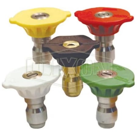 Dixon Multi-Pack Spray Nozzle, 6-1/2 in Nozzle, 1/4 in Inlet, 800 to 5000 psi Pressure, 2.91 to 7.27 GPM F NZMQC5P-065