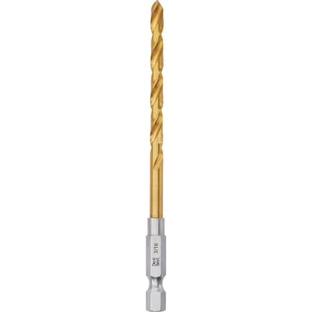 Do It Best 3/16'' Impact Ready Titanium Hex Shank Drill Bit QJDIB-DB-052