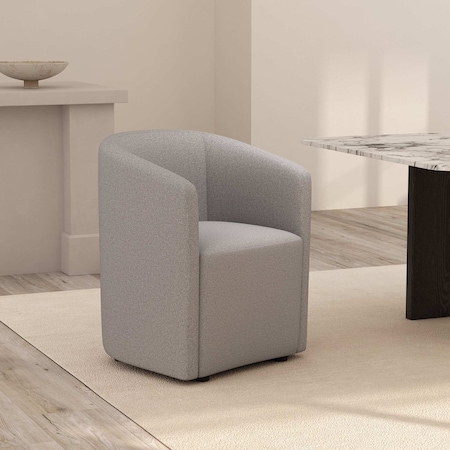 Manhattan Comfort Hearth Upholstered Armchair in Light Gray DC1540-2