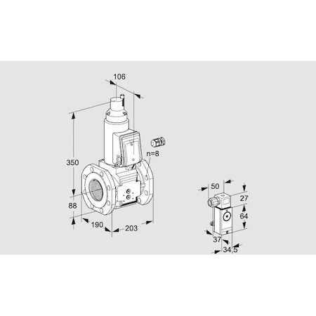 Honeywell Kromschroder Gas Solenoid Valve – 500 mbar, IP65, Class A, VAS Series KS88207452