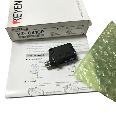 Keyence Photoelectric Sensor, Square Reflective, M8 Connector Type, PNP PZ-G41CP