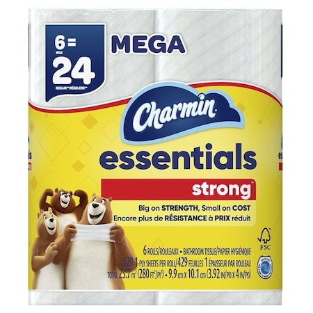 Charmin Essentials Strong 97342 Toilet Paper, Paper 4515