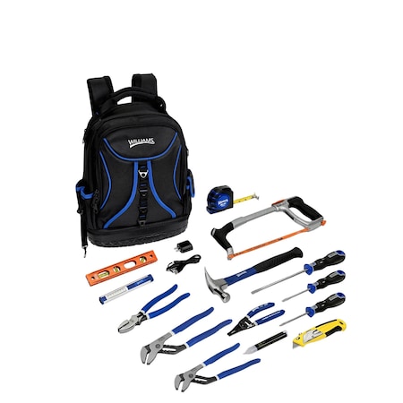 Williams 14-PC Electricians Kit with Tool Backpack JHWELECTBPKIT