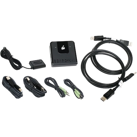 Iogear 2PORT DP KVM SWITCH W/ 4K HIGH PERP GCS62DP