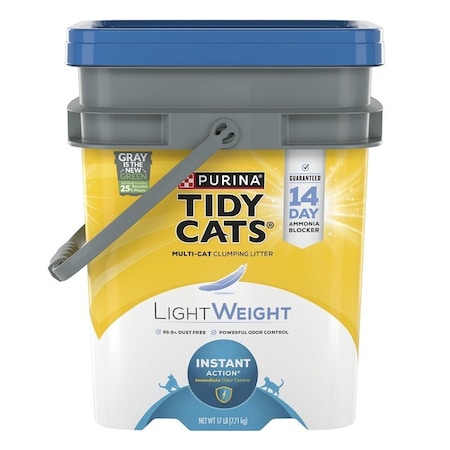Tidy Cats Lightweight Instant Action Clumping Cat Litter, 17 lb Pail 16504