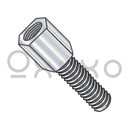Oxoxo 4-40X5/8 3/16 Hex Jackscrew Male Zinc, 500PK 448988
