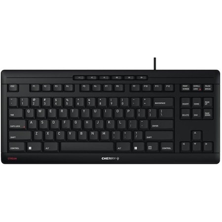 Cherry COMPACT STREAM KEYBOARD TKL, BLACK, CORDED JK-8600US-2