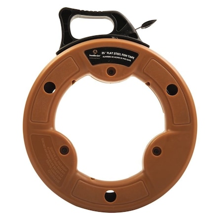 Southwire Fish Tape, 1/8 in Tape, 25 ft L Tape, Steel Tape FTS1/8-25