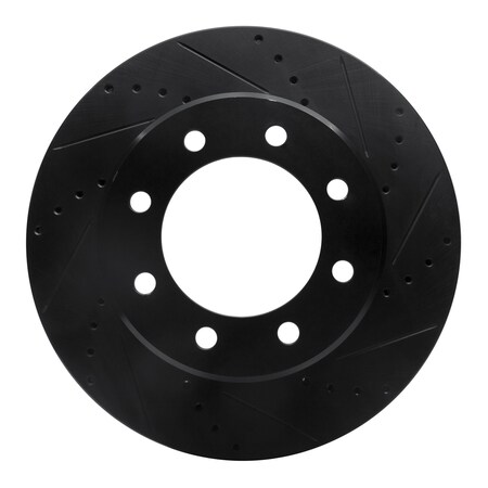 Dynamic Friction Co DFC Brake Rotor - Drilled and Slotted - Black 633-40110R