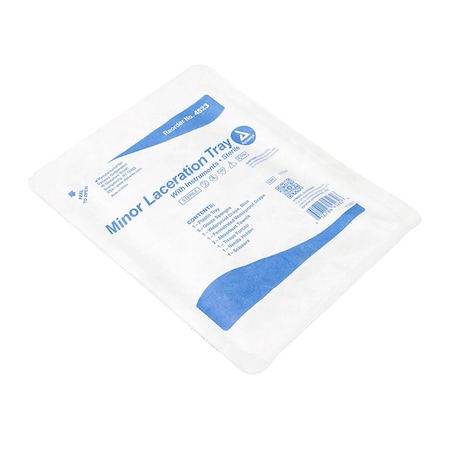 Dynarex Minor Laceration Tray w/Instruments, 20PK 4523