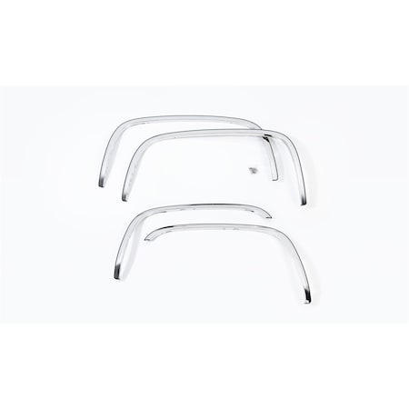Putco Fender Lip Trim, Full Wheel Well; Polished; Stainless Steel; With Trim For 4 97125