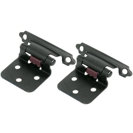 Laurey Flush Hinge - Matte Black- 6 Pair - Value Pack 28720 59933