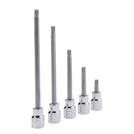 Genius Tools 1/2in Dr. M6 Triple Square Bit Socket 55mmL 408+8106