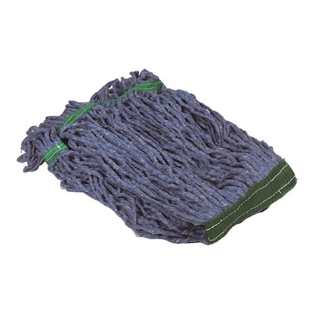 Renown Small 16oz Blue Blended Looped String Mop, 1 in. Headband, 2PK LX22002