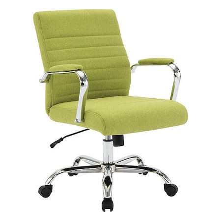 Office Star Office Chair, Adjustable Arms, Green EX22851C-G113