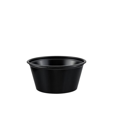 Integrated Bagging Systems Cup Souffle 2 oz Plastic Black P200BLK