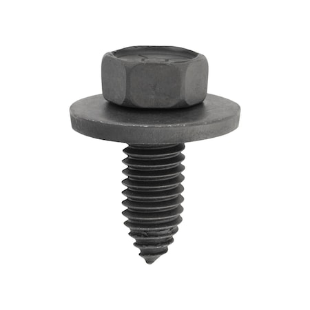 Auveco Body Bolt 3/8in-16 x 1in Hex Head Sems 1in O.D. - Phosphate, 25PK 11109