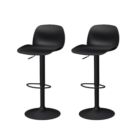 Lagoon Koln Adjustable Height Bar Stool with Metal Base, 2PK 7216K5-SSLGS