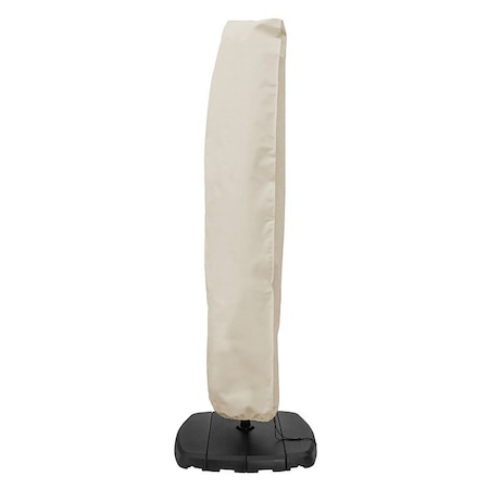 Mr. Bar-B-Q Umbrella Cover, 30 in W, 100 in H, Elastic, Taupe 07841BBGD