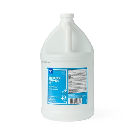 Medline Hydrogen Peroxide, 3%, 1 gal., 4PK MDS098002
