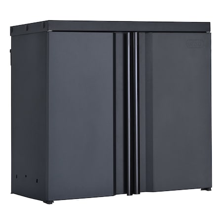 Edsal Wall Cabinet, 26 in H, 28 in W, 14 in D, 2 Shelves RTA281426-BLK