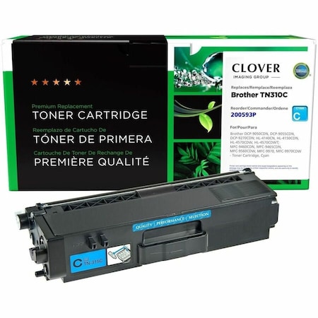Cig Clover Imaging Remanufactured Cyan Toner Cartridge for Brother TN310 200593P