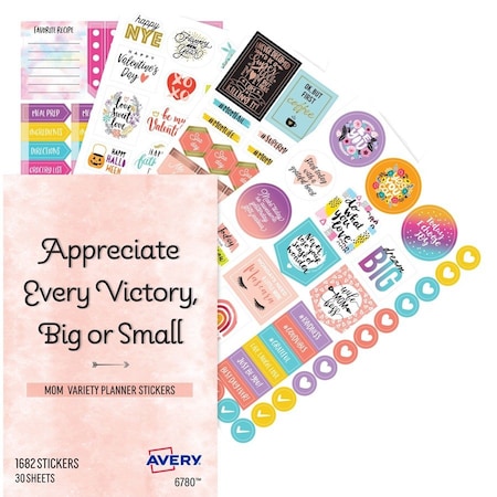 Avery Dennison STICKERS, PLANNER, 1820/PK 6780