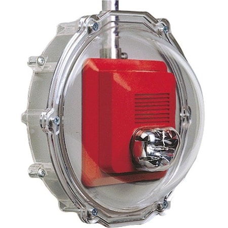 Safety Technology International Stopper Dome for Strobe Cover, Polycarbonate, Surface Mount, 9 3/8 in W x 8 1/2 in H x 4 1/2 in D STI-1227