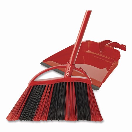 O-Cedar One Sweep LG Broom with Dustpan, 57in Handle, Red/Black/Gray 172134EA