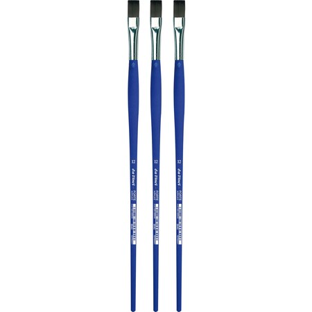 Da Vinci FORTE-Acrylics Student Brush, Synthetic, Acrylic & Oil, Flat, Series 8640, Size 12, 3PK VA-8640_12