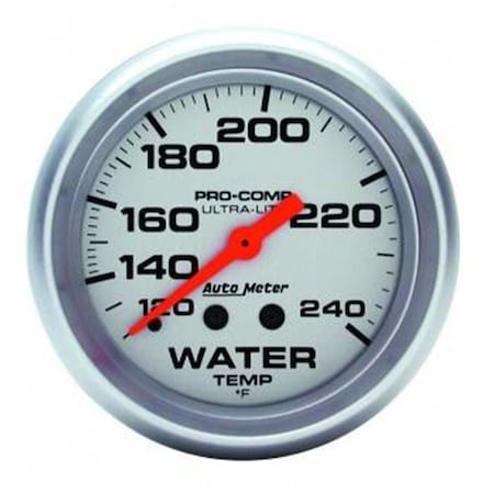 Auto Meter 4433 Ultra-Lite Water Temperature Gauge - 2.62 in. - 120-240 deg ATM4433