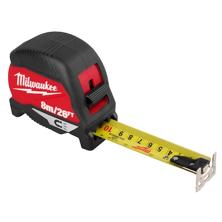 Milwaukee Tool 8m/26ft Magnetic Tape Measure 48-22-1026M