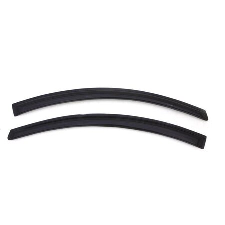 Ventshade Rainguards, Aerodynamic Design, Tape-On, Smoke, Acrylic, Set Of 2 92034