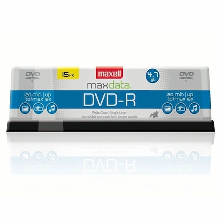 Maxell 16x DVD-R Media - 120mm - Single-layer Layers - 2 Hour Maximum Recording Time 638006