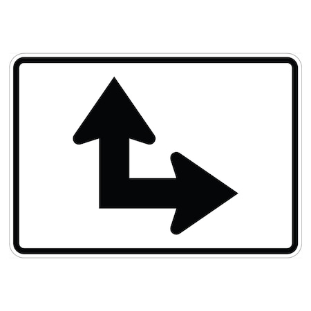Sign Solutions Usa Traffic Sign, 12 in Width, Aluminum Sign, Horizontal Rectangle DUS12DWT1209M6-6