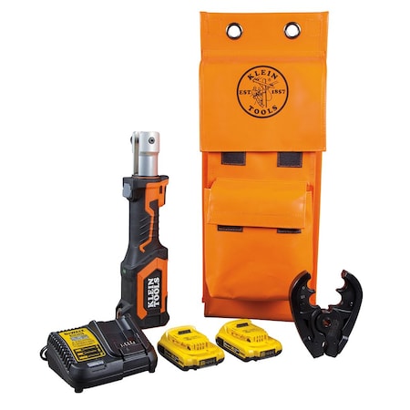 Klein Tools 26" Cable Crimper Kit, Cordless 7 ton s BAT207T23