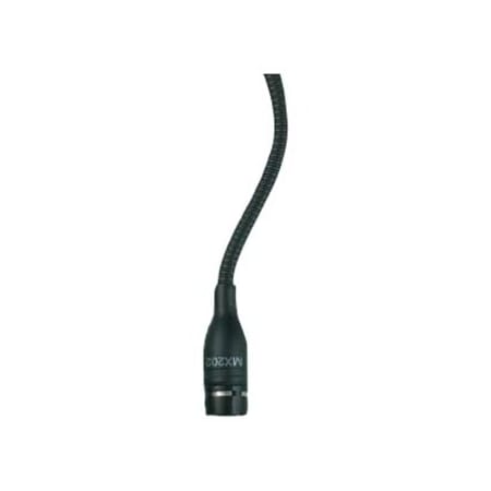 Shure OVERHEAD CONDENSER MICROPHONE, CARDIOID, BLACK, IN-LINE PREAMP MX202B/C