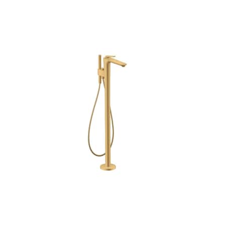 Axor Citterio C Freestanding Tub Filler Trim with 1.75gpm Handshower in Brushed Gold Optic 49440251