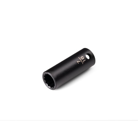 Tekton 3/8 Inch Drive x 7/16 Inch Semi-Deep 12-Point Impact Socket SID14211
