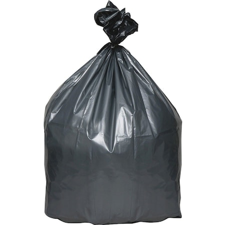 Platinum Plus 33 gal Trash Bags, 37 in x 40 in, Extra Heavy-Duty, 1.35 mil, Gray, 50 PK PLA3350