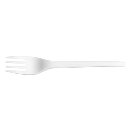 Vegware Fork, Plastic, White, PK1000 VW-FK6.5W