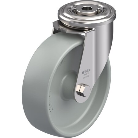 Blickle SS, Kingpin Swivel Caster, Nyln, 5", 330 lb. LEXR-POG 125G