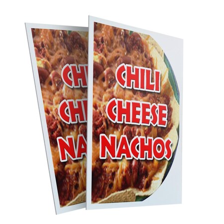 Signmission Chili Cheese Nachos, Plastic Signs Only 24 Inch x 36 Inch, Corrugated Plastic, 2PK CSB-2436-2PACK-Chili Cheese Nachos