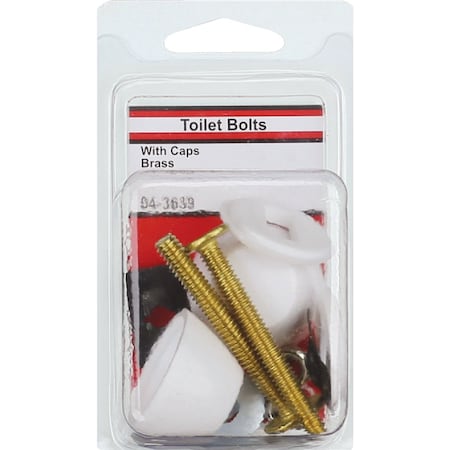 Westlake Pipe & Fittings 1/4''x2-1/4'' Brass Toilet Bolts 4/1/3639