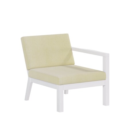 Polybird BREEZE DEEP SEAT SECTIONAL PIECE LEFT CHAIR WHITE POLYBIRD P101-WT-CACA